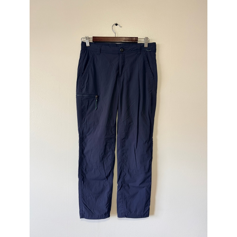 REI Co-op Womens Navy Blue Nylon Trailmade Hiking Cargo Pants Size 4 Petite